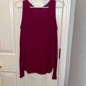 Express Cold Shoulder loose fitting top